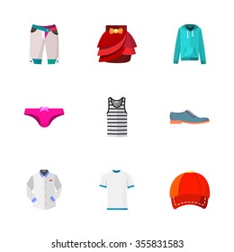 nine modern clothes icons