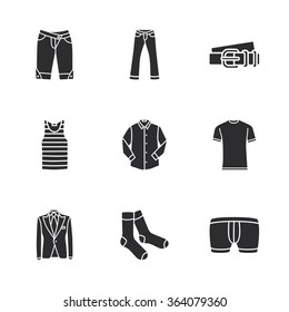 nine modern clothes icons