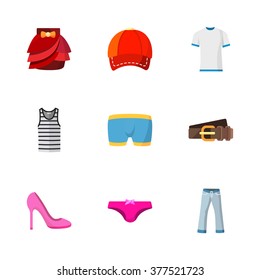 nine modern clothes icons