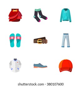 nine modern clothes icons