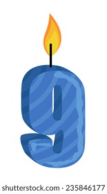 Nine Number Candle