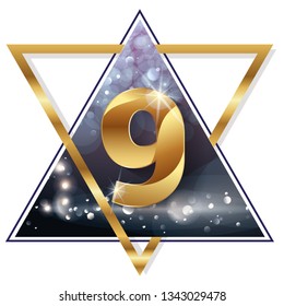 NINE - NUMBER IN THE TRIANGLE