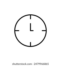 Nine O'Clock Time Icon Ideal for Scheduling Apps