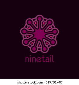 Nine Peacock Feather Logo