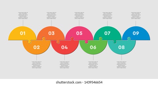 9 piece infographic Images, Stock Photos & Vectors | Shutterstock