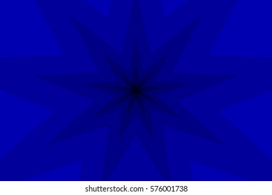 nine pointed star blue abstract vector background