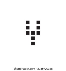 
nine square letter Y simple symbol logo vector