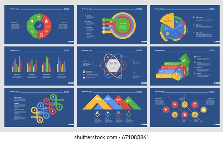 Nine Statistics Slide Templates Set