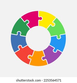 Nueve pasos de infografía de diagrama de puzzles. Negocio, idea, concepto de flujo. Maleta de silueta de plantilla para 9 opciones, partes, procesos. Gráfico informativo de la cronología de Jigsaw. Se puede utilizar para procesos, presentaciones