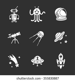 nine stylish space icons