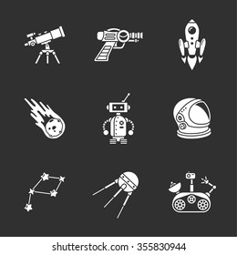 nine stylish space icons