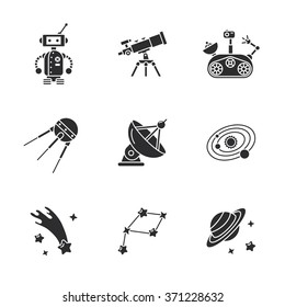 nine stylish space icons