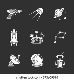 nine stylish space icons