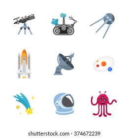 nine stylish space icons