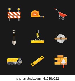 nine under construction icons