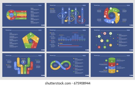 Nine Workflow Slide Templates Set