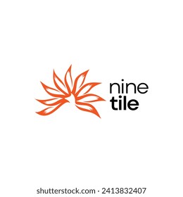 Nine-Tailed Fox Logo With Modern And Abstract Design