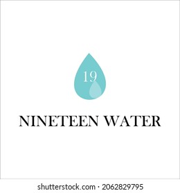 DISEÑO DE LOGOTIPO DE SÍMBOLO DE AGUA DE 1999