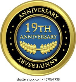 Nineteenth Anniversary Gold Medal