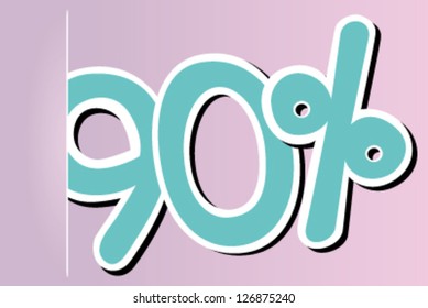 ninety percent icon