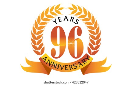 Ninety Six Years Gift Box Ribbon Anniversary 