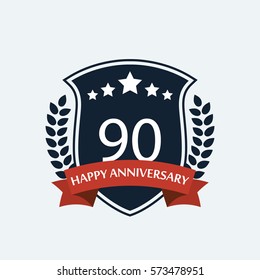 Ninety Years Anniversary Emblem