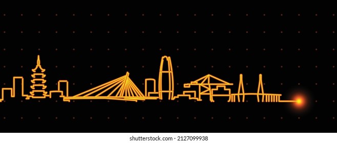 Ningbo Light Streak Skyline Profile