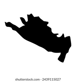 Ninh Binh province map, administrative division of Vietnam. Vector illustration.