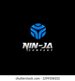 ninja abstract monogram logo