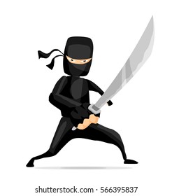 Ninja Action Stock Vector (Royalty Free) 566395837 | Shutterstock