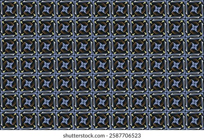 Ninja Aesthetic Background with Shuriken Pattern Vector
