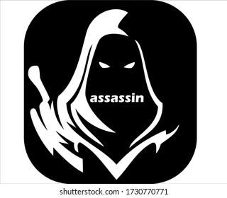 Ninja assassin logo for esport or gamer logo