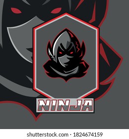 Ninja assassin mascot logo for  esport or gamer logo