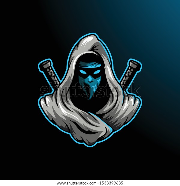 Ninja Assassin Mascot Sport Esport Gamer Stock Vector (Royalty Free ...