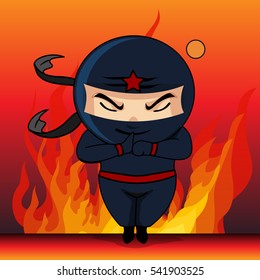 Ninja Assassins cartoon vector 10