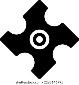 ilustración de vector blade ninja en un fondo transparente.Símbolos de calidad premium.Iconos vectoriales glifos para diseño de concepto y gráfico.