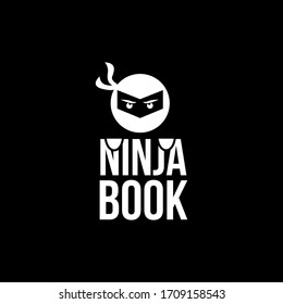 Ninja Book Logo Illustration Design