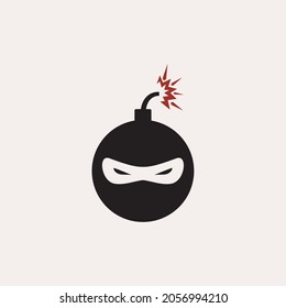 Logo del boom Ninja, diseño sencillo y único