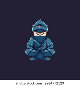 logotipo moderno simple de ninja boy