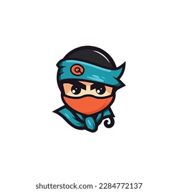 logotipo moderno simple de ninja boy