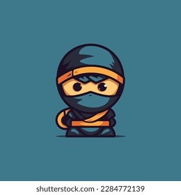 Ninja Junge einfaches modernes Logo