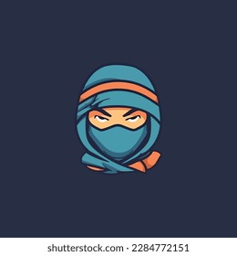 logotipo moderno simple de ninja boy