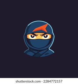 Ninja Junge einfaches modernes Logo