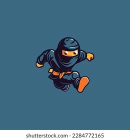 Ninja Junge einfaches modernes Logo