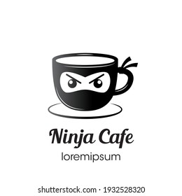 Ninja Café Logo oder Symbolvorlage Design