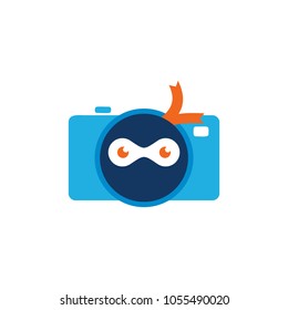 Ninja Camera Logo Icon Design