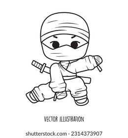 Ninja Cartoon Collection, Vektorgrafik