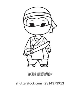 Ninja Cartoon Collection, Vektorgrafik