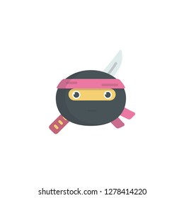 ninja cartoon face icon