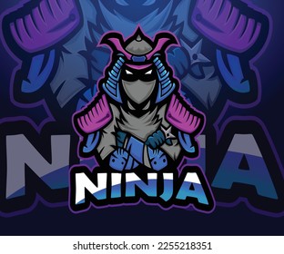 Ninja cartoon mascot logo design